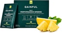 Gaful Daily Performance Greens Powder, Coconut Ananás, Gut Health, Energy, Focus and Immune Support with L Theanine, Organic Greens, Chlorella, Ginger, Green + Adaptogen Drink Mix, 28 paketov