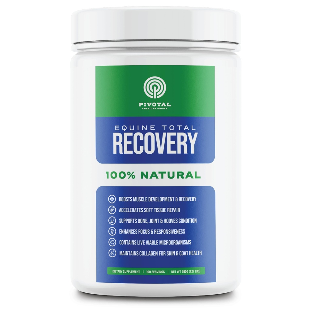 Equine Total Recovery Horse Supplement - 9 Equine Amino Acides Plus Probiotiká pre kone -100% Natural- No Added Sugar, No Soy, No Fillers - Konská spoločná podpora Supplement (100 Servings)