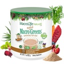 MacroLife Naturals MakroCoco Greens Čokoláda Superfood Powder for Kids Raw Fruits Veggies Probiotiká a tráviace enzýmy, Imunity Energy, Non-GMO, Vegan, Gluten, Dairy Free - 7oz (32 Servings)