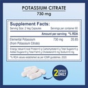 Draslík Citrát 730mg doplnok, podporuje funkcie obličiek a zdravé svaloviny - 120 Rastlinné kapsuly