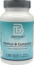 Telo Pure Methyl- B Complete - Essential Methylated B Vitamíny pre výrobu energie a celkové zdravie 120- kapsules