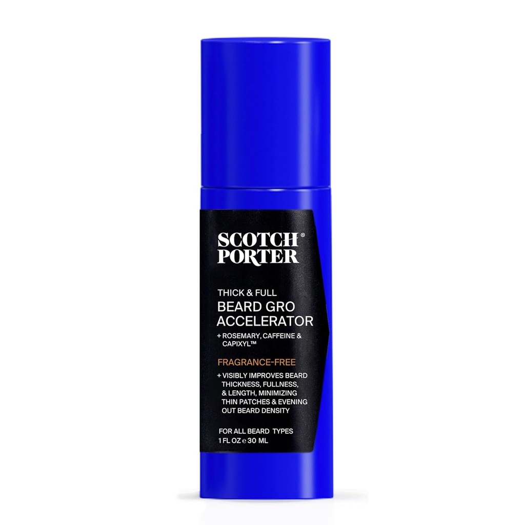 Scotch Porter Thick & Full Beard Gro Accelerator with Capixyl, Caffeine & Rosemary 