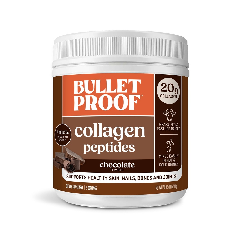 nepriestrelný čokoládový kolagénový prášok s MCT olejom, 19g proteínom, 17,6 Oz, kolagénom Peptidy a aminokyseliny pre zdravú pokožku, kosti a kĺby, balenie máj Vary