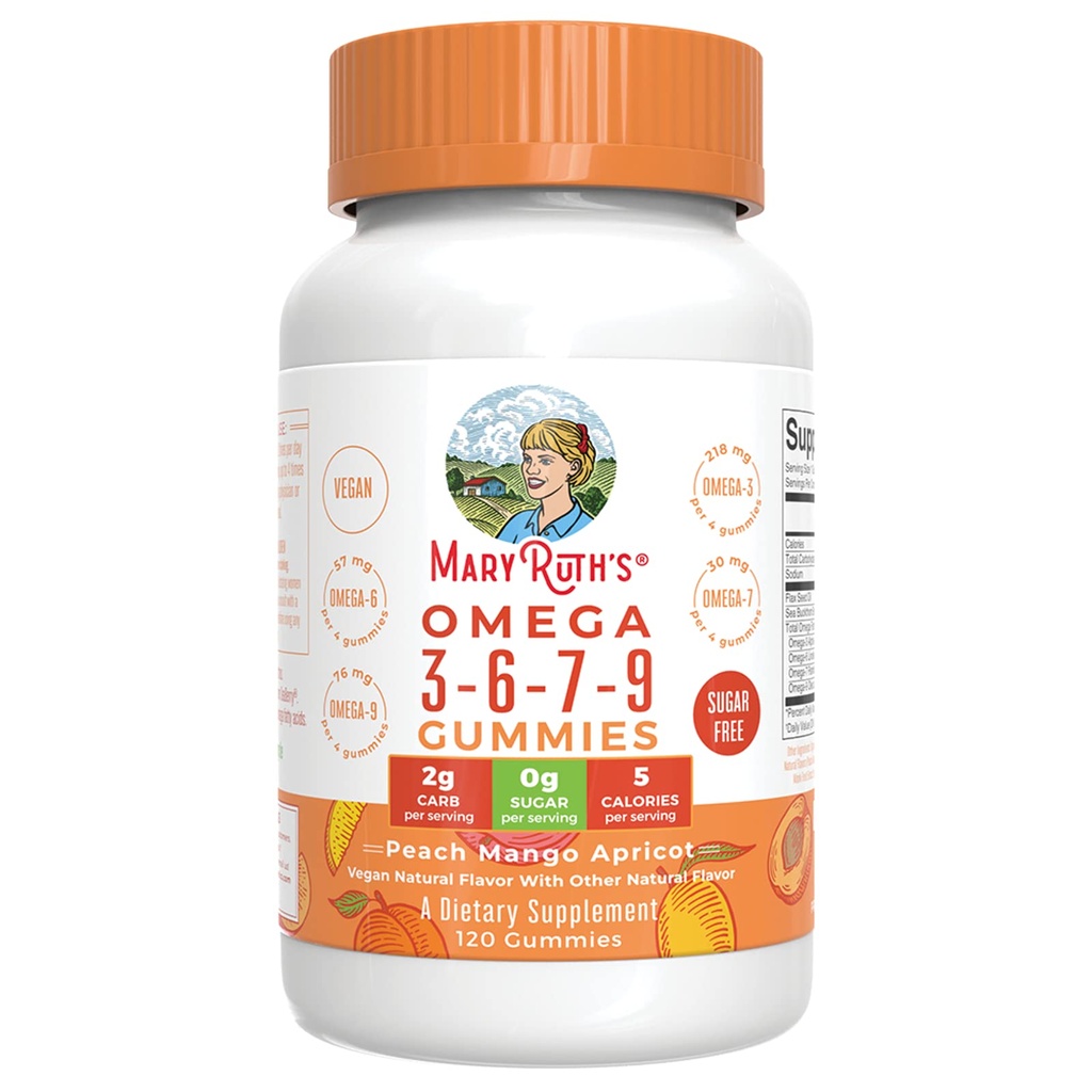 Omega Mary Ruth 3-6-7-9 Gummy, 120 CT