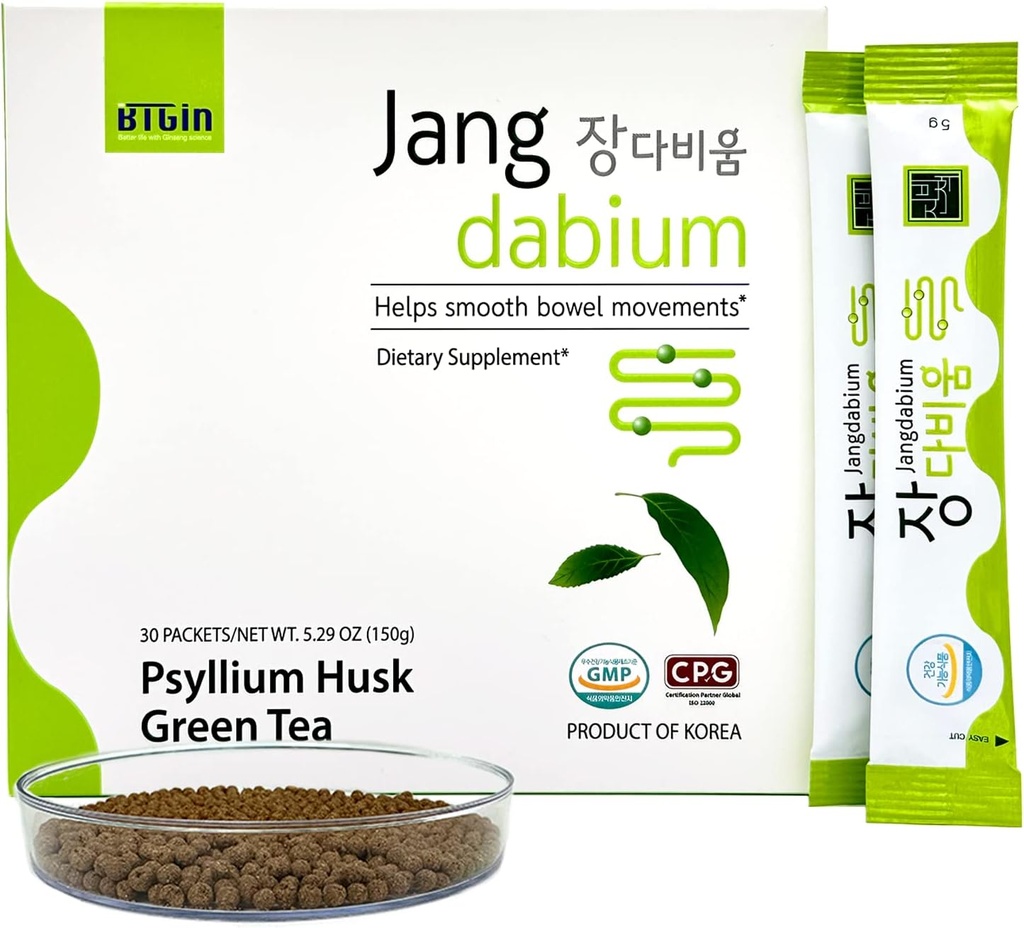 Psyllium Husk Fiber Fish Collagen All-in-One Supplement for Digestive Health, Colon Cleanse to Support Cescase Relief, Better Digestion, Jangdabium 30 Pakety
