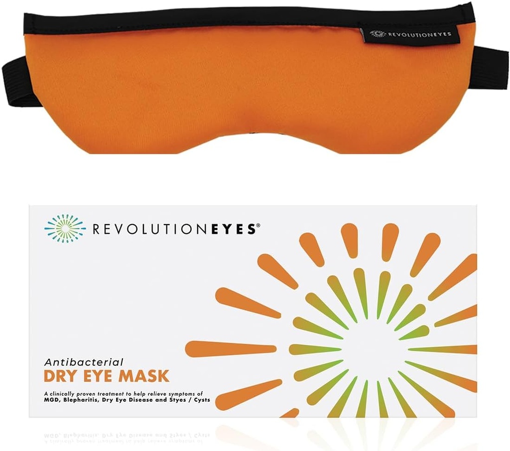 Revolutioneyes Vyhrievaný očný kompres - Moist Heat for Dry Eye Relief, Washable, Reusable & Microwaveable Hot Eye Mask for MGD, Blefaritída Suché oko & Styes with Sterilyes Protection