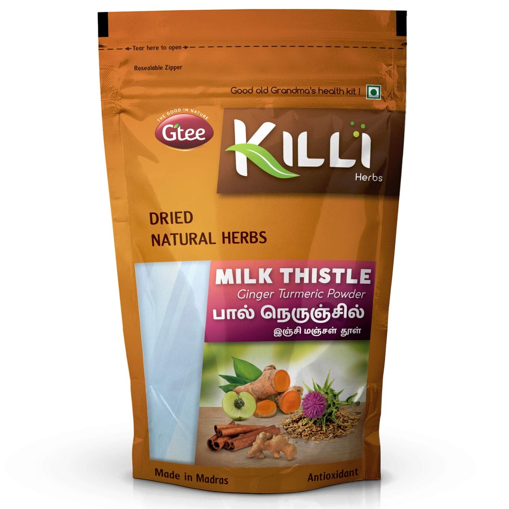 KILLI Milk Thitle Ginger Turmeric Carmon Amla Powder, 100g