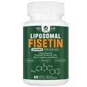 Lipozomálne Fisetin Supplement, 2000MG, 98% Pure Fisetin Polyfenoly Antioxidanty, s Quercetinom, TMG a Resveratrolom, pre Zdravé starnutie, kognitívne podporu, 60 kapsúl