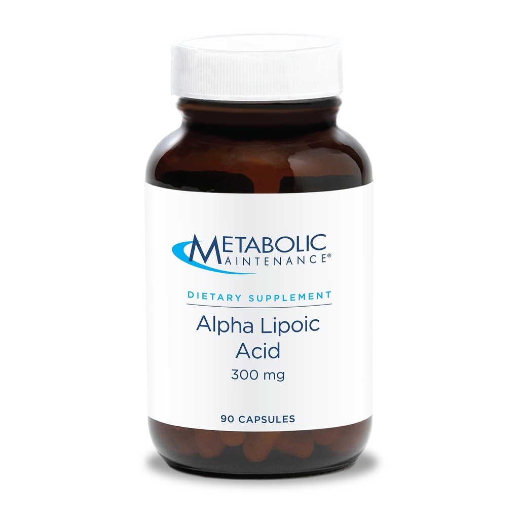 Metabolická údržba Alpha Kyselina lipoová - 300 mg ALA Supplement - Antioxidačná podpora pre Nerve + zdravie pečene (90 kapsúl)