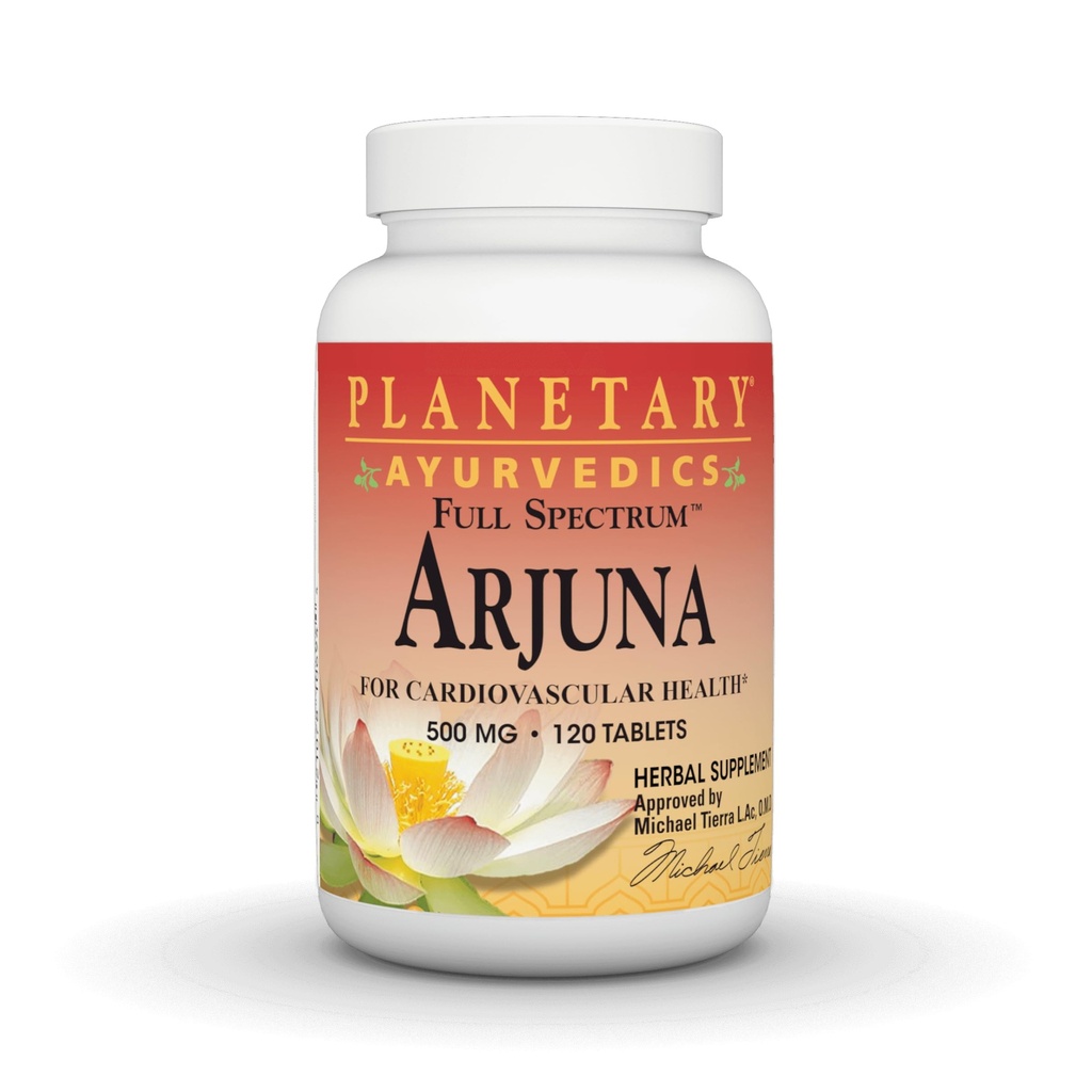 PLÁNOVÉ HERBALY Arjuna Full Spectrum Ayurvedic Nutritional Supplement, 550 Mg, 120 gróf