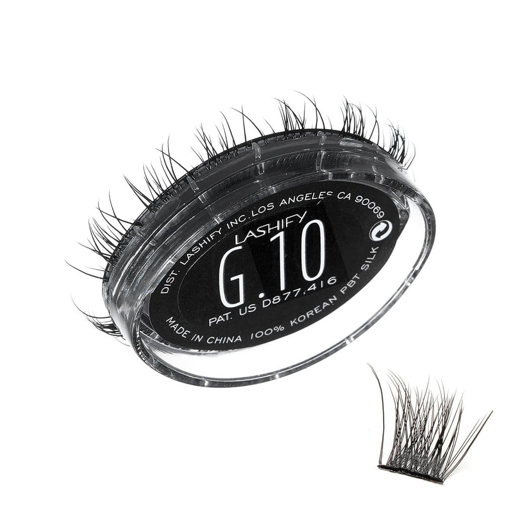 Lashify Gemini 10mm Gossamer Lashes in Black, Easy DIY False Lashes pre hlasný, Wispy a hravý vzhľad