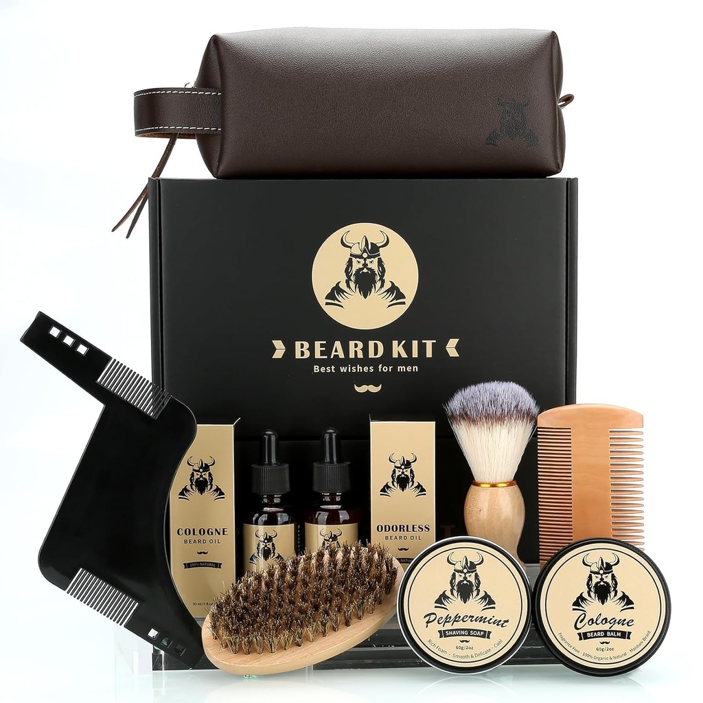 Brada Care Gifts for Men, 9 ks Brad Grooming Kit, Brada Club Kit je unikátny pánske darčeky pre otca Manžel priateľ, Deň otcov výročia narodenia svadba Vianočné darčeky pre neho šéf