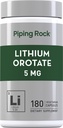 Piping Rock Lítium Orotate Supplement 5mg 