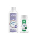 CARSON LIFE - Tekutý kolagén s vitamínom C 1 fľašou, 16 Oz Bundle s vitamínom D doplnok 1 fľaša, 10 000 IU, 60 tabliet pre silné svaloviny, kosti, zuby, proti starnutiu, vlasy kože a nechtov