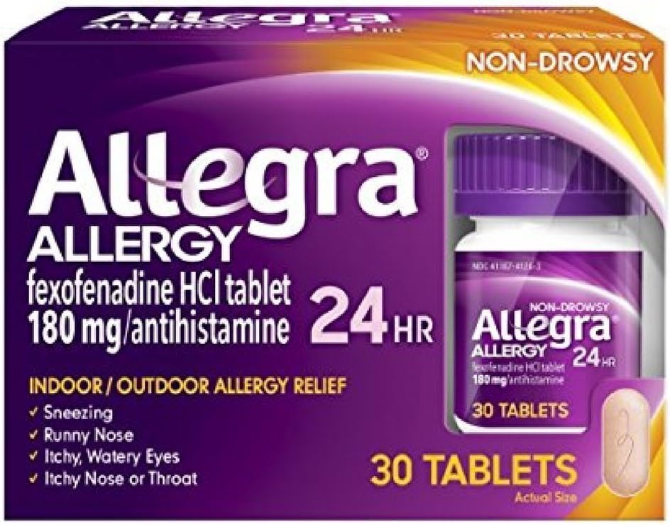 Allegra 24 hodinové alergické tablety 30 tabliet (dávka 2)