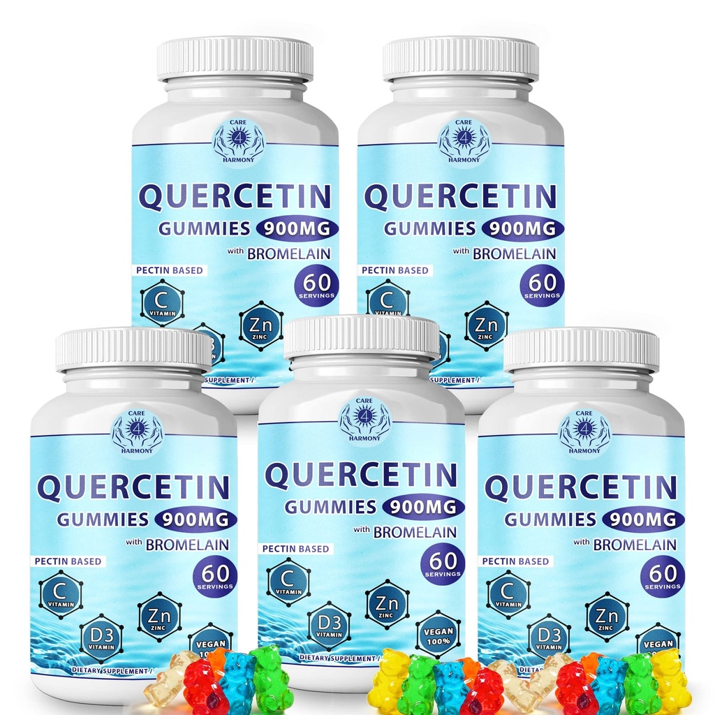 Quercetin Gummies - Quercetin s hypromínom Vitamín C + zinok Vitamín D3 