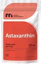 Micro Ingredients Astaxantin 12mg with MCT Oil, 120 Softgels, 4 Memory Supply 