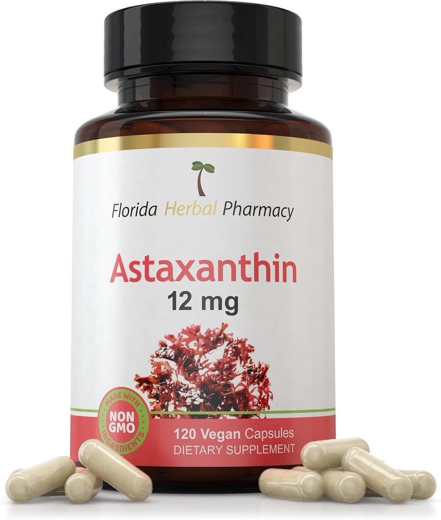 Florida Herbal Pharmacy, Astaxantín 12 mg kapsuly (120 kapsúl)
