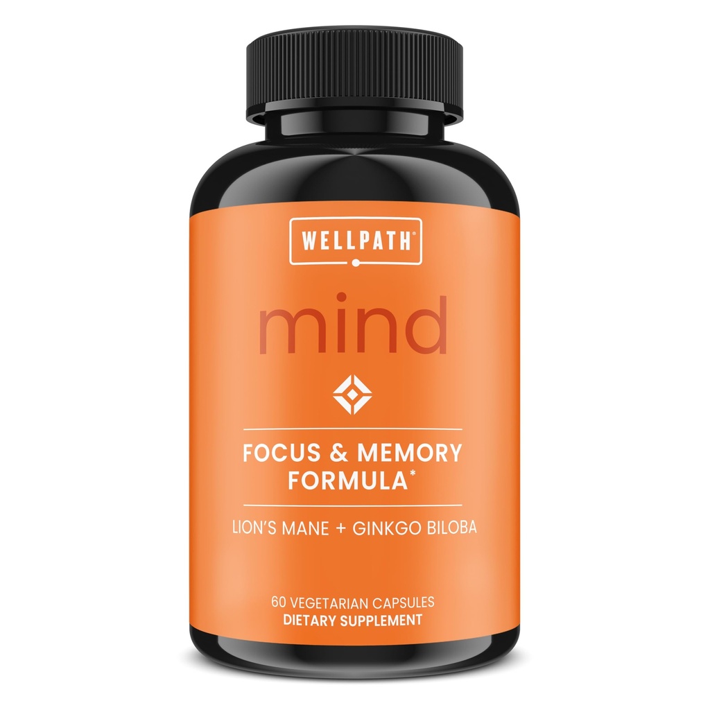 WellPath Mind Doplnok mozgu pre pamäť a zameranie s Lion's Mane 