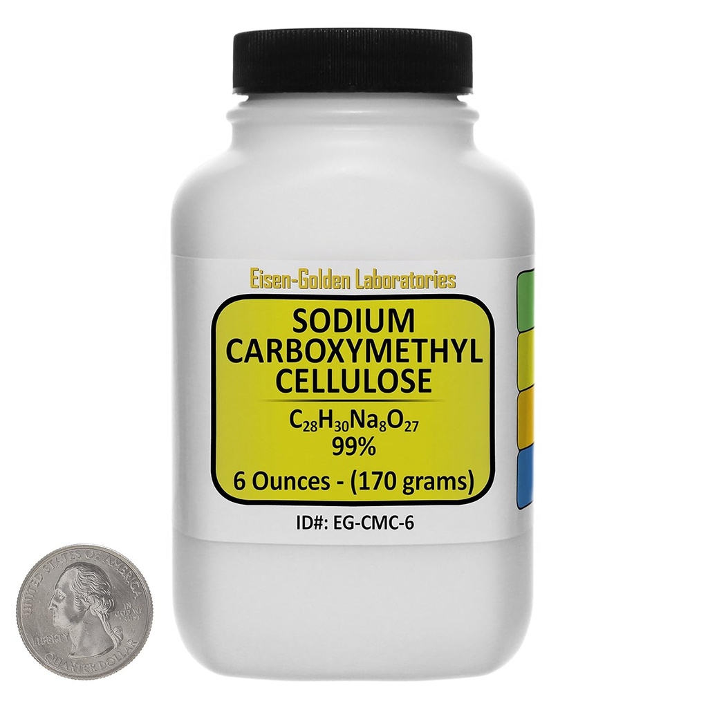 Sodík Karboxymetyl Celulóza [CMC] 99% Powder 6 Oz Food Grade vo fľaši medzerníka
