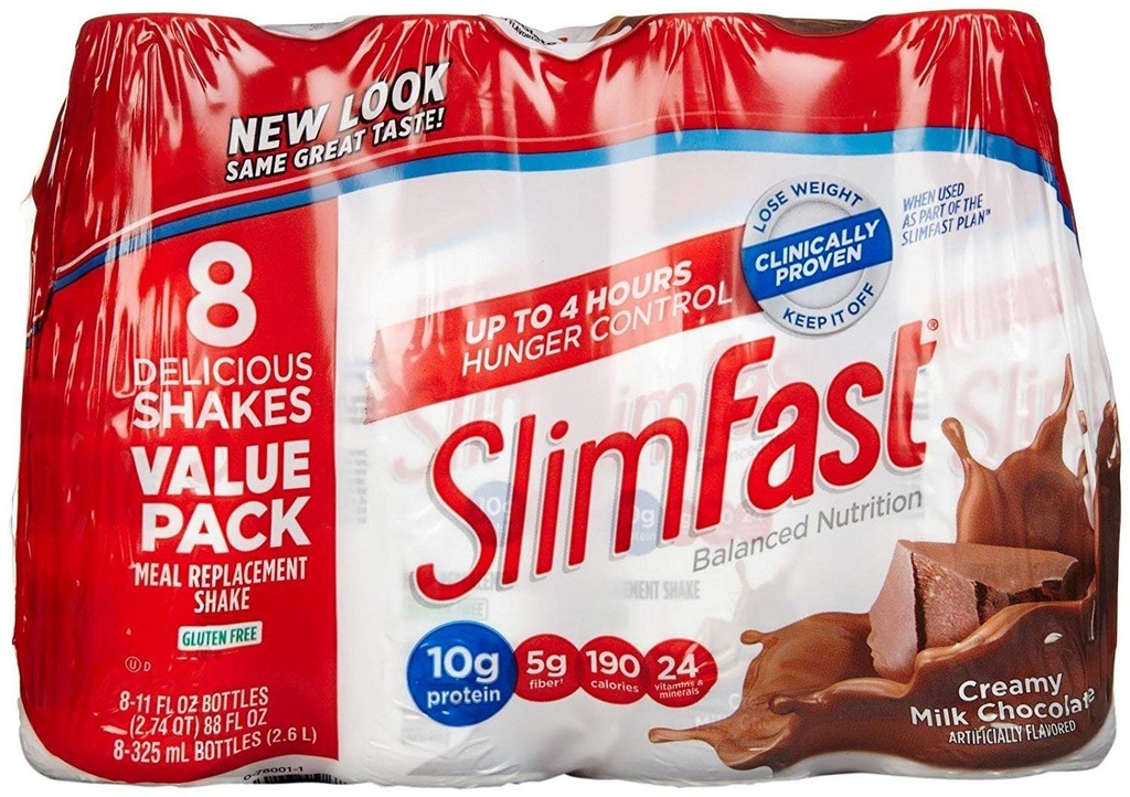 SlimFast Advanced Nutrition Krémové mlieko Čokoláda  Fľaše