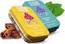 SuperMush Daily SuppleMint - 2 Flow & Focus mincovne + 2 Kreativita a spojovacie mincovne - Supplements Mäta - Lions Mane, Cordyceps a Reishi zmiešané huby
