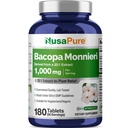 NusaPure Bacopa Leaf Monnieri Extract 20 000 mg 180 tabliet (Extract 20:1, Non-GMO, Gluten Free)