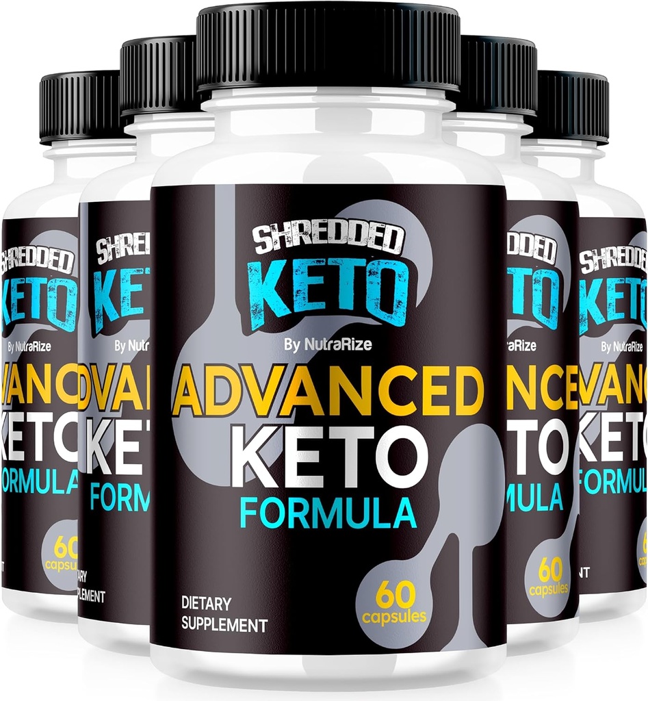 (5 balenie) Skartované Keto Pills, Premium Keto Shred Weight Loss Capsules, Všetky prírodné Keto doplnok k podpore Fitnes a body ciele, Oficiálne ShreddedKeto Recenzia (300 Kapsule)