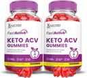 (2 balenia) Fast Active Keto ACV Gummies Advanced Formula 1000MG Fastactive Keto Gummies Apple Cider Ocogar Formulated with Pomegranate Beet Juice Powder B12 Vegan Non GMO 120 Gummy