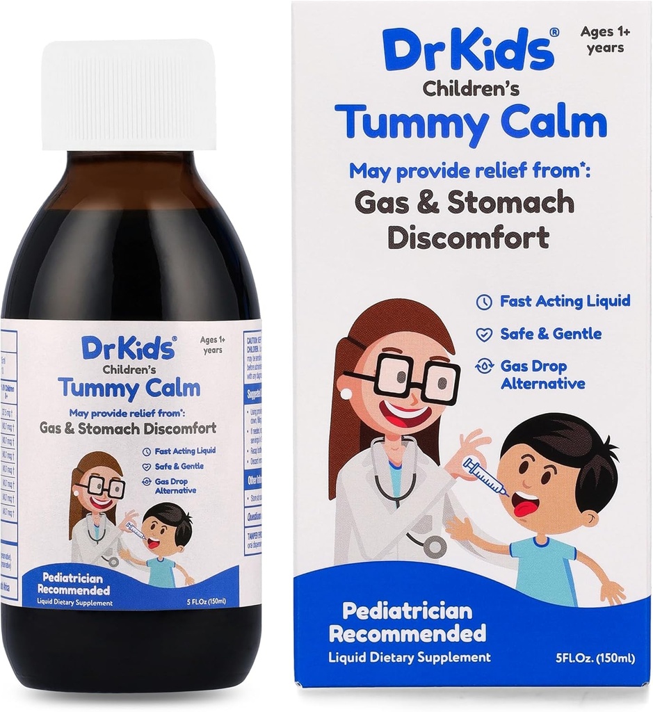 Pokoj v bruchu od značky Colic Calm - Relief plynu a podpora žalúdka, alternatívne kvapky plynu pre novorodencov a deti, bezpečný & nežný perorálny roztok, prírodná zápcha Relief, 5 Fl Oz (Pack of 1)
