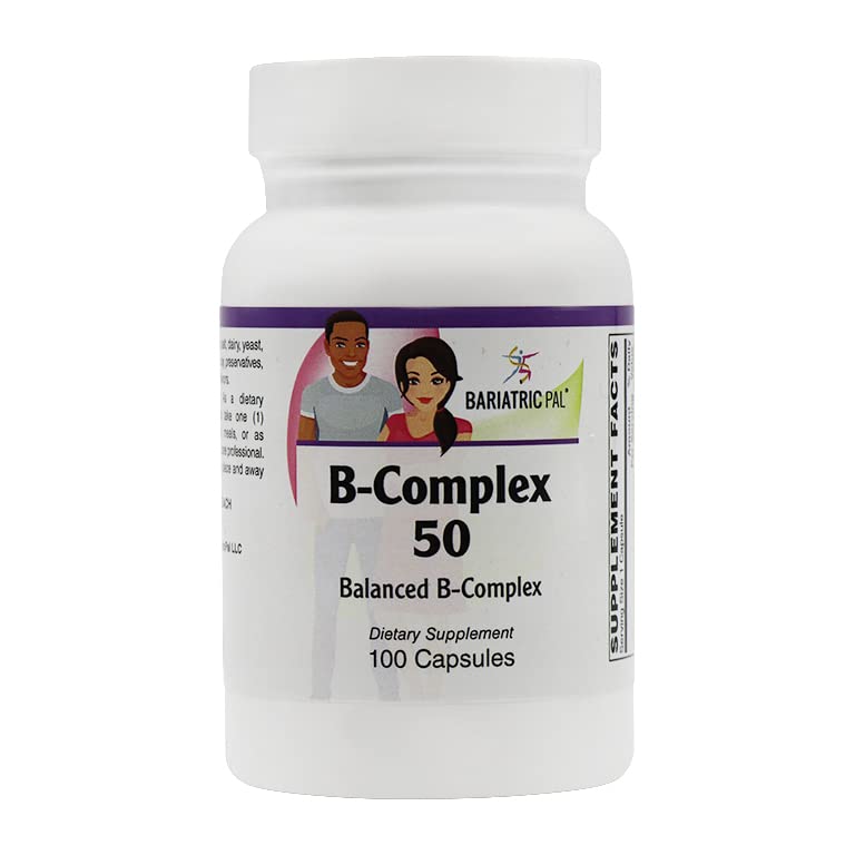 BariatricPal Trvalé uvoľnenie B-Complex 50 Vegetariánske kapsule (100 Počet)