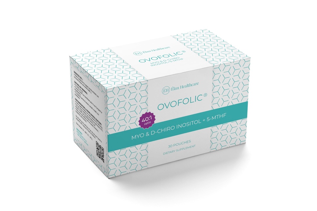 Ovofolic Inozitol Supplement - Myo-Inozitol a D-Chiro Inozitol Plus Active Folate- Ideal 40:1 pomer - 30 vreciek