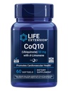 Life Extension Super-Absorbable CoQ10 (Ubichinón) s d-Limonene, Heart Health Supplement, úľava Všeobecná únava, oxidačný stres Defense, 50 mg, non-GMO, Gluten-Free, 60 softgels