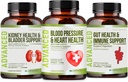 Zdravie srdca Podpora krvného tlaku - Podpora krvného tlaku a zdravej cirkulácie Prirodzene s Hawthorn Berry & Hibiscus. Vitamíny pilulky pre zdravú hypertenziu (BP) a zdravé srdce.