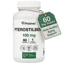 Pristinine Pterostilbene 100 mg Anti Aging Supplement Kapsule - 60-dňový zdroj - Antioxidant pre zdravie pľúc a duševnú zrozumiteľnosť - vysoká biologická dostupnosť Vegan Non GMO