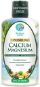 Premium Tekuté kalcium Magnézium Citrát - Prírodný vzorec w/ podpora pre silné kosti - Tekuté vitamínové doplnky w/ Vápnik, horčík, Bór a vitamín D3 až 98% Miera absorpcie 32oz, 64 Serv
