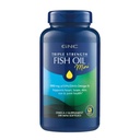 GNC Triple sila Rybí olej Mini Omega 3 doplnok, 1000mg EPA a DHA, podporuje srdce, mozog, koža, oči a spoločné zdravie, 240 Mini Softgels