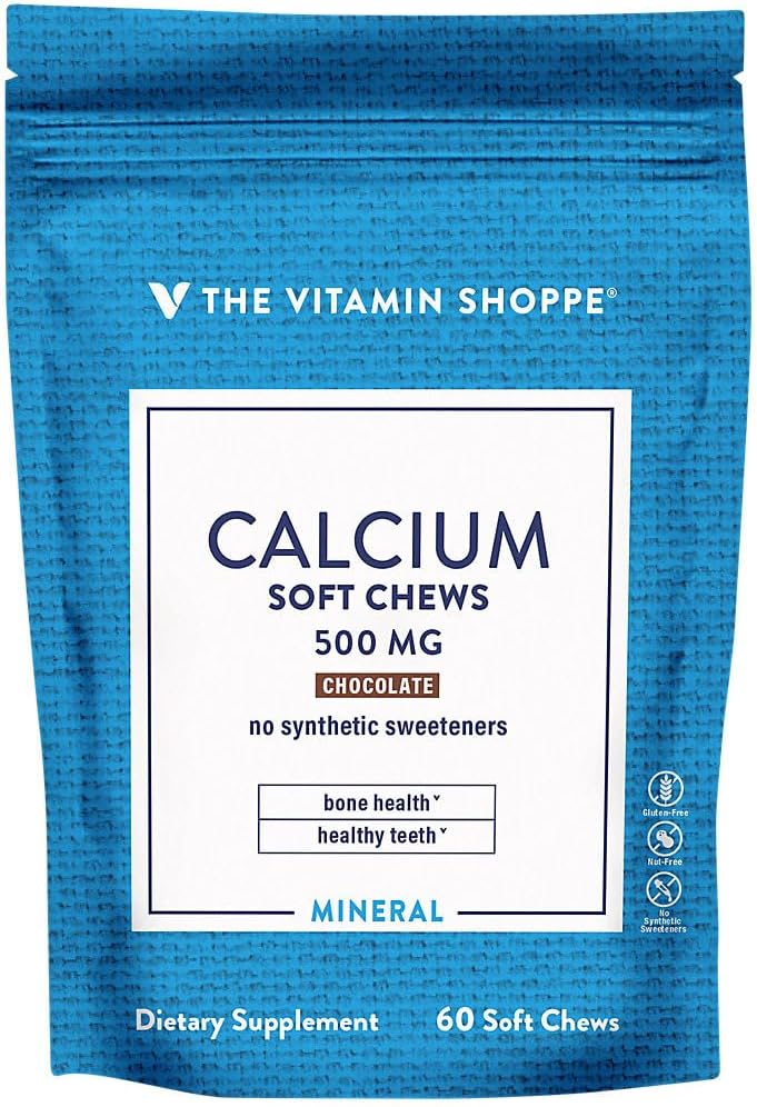 Vápnik žuvačky 1 000 mg, čokoládové ochutené žuvačky 