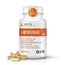 INVITA L-metylfolát - profesionálna sila aktívny metyl folát - 5- MTHF doplnok pre energiu, Mood & Immune Support - Non GMO, Gluten Free, No Fillers (5 Mg)