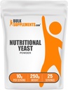 BulkSupplements.com Nutritional Cuperst Powder - Superfood Supplement, with Essential B Vitamíny, Nutritional Kvasinky - Vegan & Gluten Free, 10g per Serving, 250g (8,8 oz) (Pack of 1)