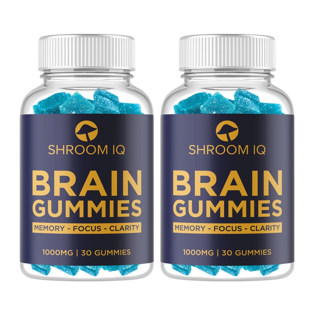 Brain Doplnky pre pamäť a zameranie - Nootropné Gumies pre duševné zdravie a mozgu Booster