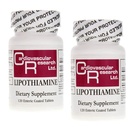 Kardiovaskulárny výskum Lipothiamin B doplnok 240 tabliet - vitamín B1 Teraz s kyselinou Alpha Lipoová - 2 X 120 Počet