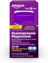Amazon Basic Care Ezomeprazol Magnézium Oneskorené uvoľňovanie Kapsule, 20 mg, Kyseliny Redukcia, 14 Počet