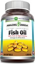 Amazing Omega Fish Oil 1000 mg Softgels Supplement 