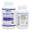 Serracor-NK (300) & Serra-RX 260 000 SU (120) - Zjazvená tkanivová bublina - kyselina-rezistentná Serrapeptáza Proteolytický systémový enzým