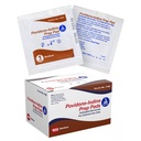 Dynarex Povidón-Iodine Prep Pads, Saturated with Povidón Iodine 10%, Medical-Grade Antiseptic Wipes Used for Prepping Prior Minor Procedures, Medium, 1 Case of 100 Prep Pads