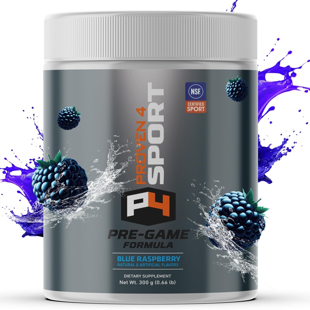 Pre Cvičenie Powder pre mužov a ženy s Creatin - Beta Alanyne - Kofeín NSF Certified preworkout Energy Supplement Blue Malina 30 Slúži