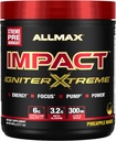 ALMMAX Nutrition - Impact Igniter Extreme Pre Cvičenie Powder - s Citruline Malate, Beta - Alanín, kofeín, taurín a bezvodý betaín (Pineapple Mango)