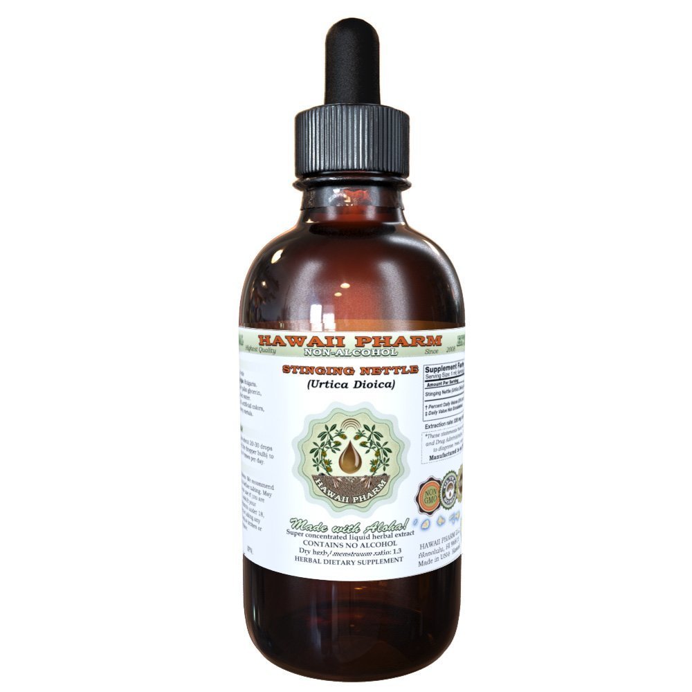 Stinging Nettle Liquid Extract bez obsahu alkoholu, Organic Stinging Nettle (Urtica Dioica) Sušený Leaf Glycerit 2 oz