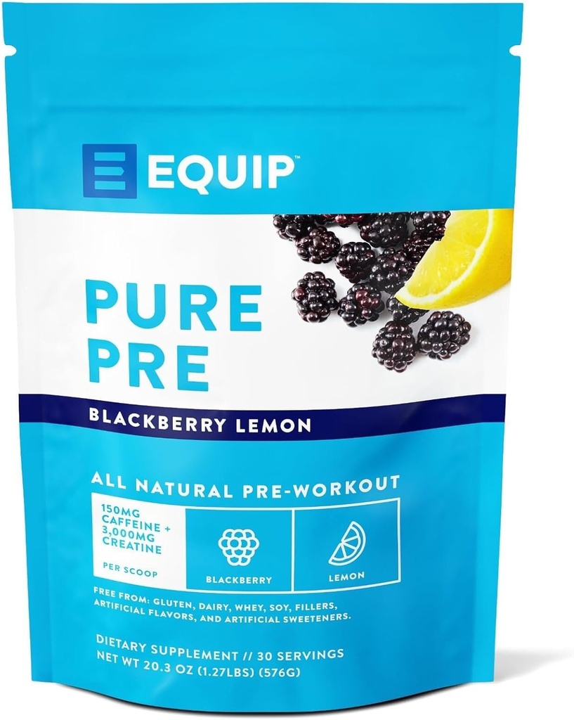 Equip Foods Pure Pre All Natural Pre-Workout Powder 